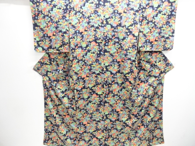 花籠模様小紋着物